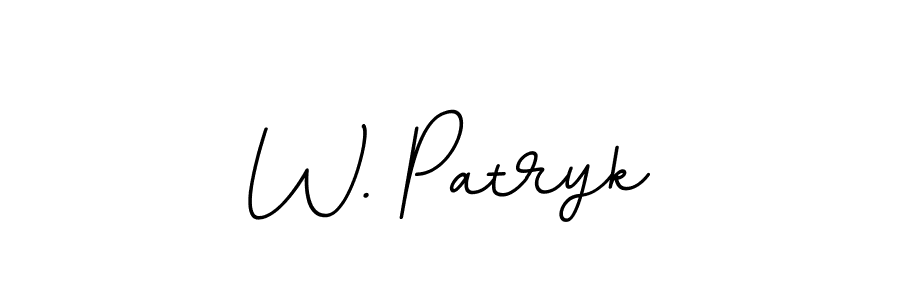 It looks lik you need a new signature style for name W. Patryk. Design unique handwritten (BallpointsItalic-DORy9) signature with our free signature maker in just a few clicks. W. Patryk signature style 11 images and pictures png