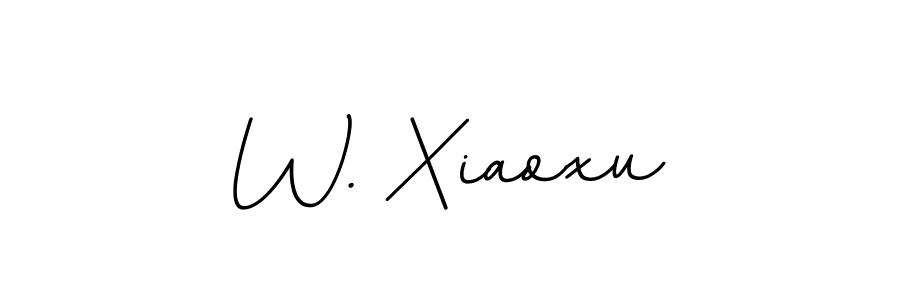 Make a beautiful signature design for name W. Xiaoxu. With this signature (BallpointsItalic-DORy9) style, you can create a handwritten signature for free. W. Xiaoxu signature style 11 images and pictures png