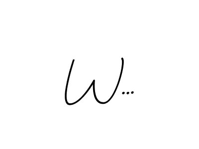 How to make W... name signature. Use BallpointsItalic-DORy9 style for creating short signs online. This is the latest handwritten sign. W... signature style 11 images and pictures png