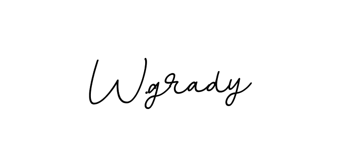 The best way (BallpointsItalic-DORy9) to make a short signature is to pick only two or three words in your name. The name W.grady include a total of six letters. For converting this name. W.grady signature style 11 images and pictures png