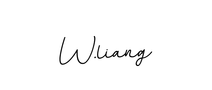 Also You can easily find your signature by using the search form. We will create W.liang name handwritten signature images for you free of cost using BallpointsItalic-DORy9 sign style. W.liang signature style 11 images and pictures png