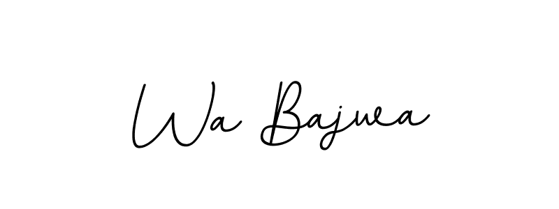 The best way (BallpointsItalic-DORy9) to make a short signature is to pick only two or three words in your name. The name Wa Bajwa include a total of six letters. For converting this name. Wa Bajwa signature style 11 images and pictures png