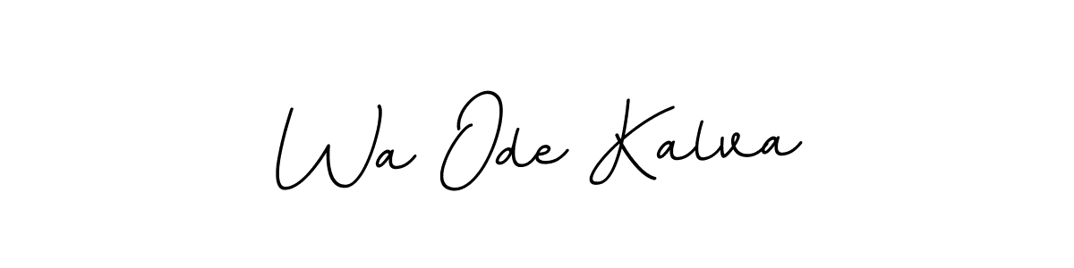 The best way (BallpointsItalic-DORy9) to make a short signature is to pick only two or three words in your name. The name Wa Ode Kalva include a total of six letters. For converting this name. Wa Ode Kalva signature style 11 images and pictures png