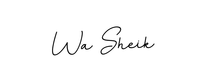 Design your own signature with our free online signature maker. With this signature software, you can create a handwritten (BallpointsItalic-DORy9) signature for name Wa Sheik. Wa Sheik signature style 11 images and pictures png