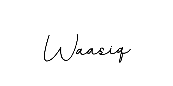 Make a beautiful signature design for name Waasiq. With this signature (BallpointsItalic-DORy9) style, you can create a handwritten signature for free. Waasiq signature style 11 images and pictures png