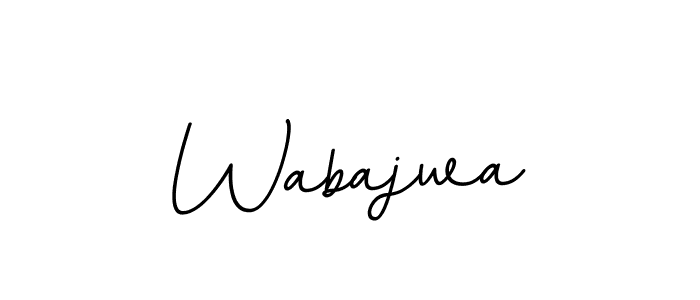 Create a beautiful signature design for name Wabajwa. With this signature (BallpointsItalic-DORy9) fonts, you can make a handwritten signature for free. Wabajwa signature style 11 images and pictures png