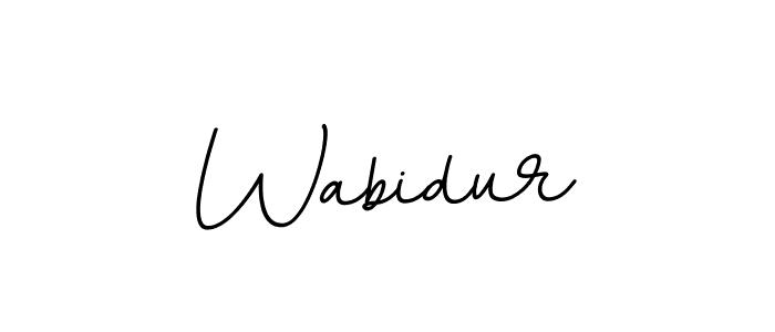 Design your own signature with our free online signature maker. With this signature software, you can create a handwritten (BallpointsItalic-DORy9) signature for name Wabidur. Wabidur signature style 11 images and pictures png