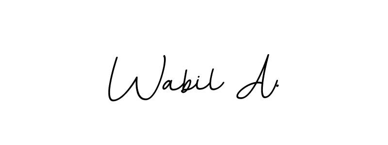 Once you've used our free online signature maker to create your best signature BallpointsItalic-DORy9 style, it's time to enjoy all of the benefits that Wabil A. name signing documents. Wabil A. signature style 11 images and pictures png