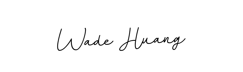 This is the best signature style for the Wade Huang name. Also you like these signature font (BallpointsItalic-DORy9). Mix name signature. Wade Huang signature style 11 images and pictures png