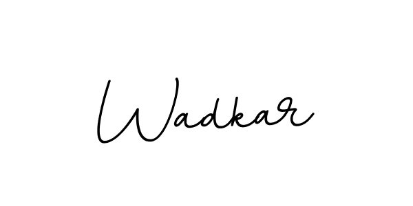 How to make Wadkar signature? BallpointsItalic-DORy9 is a professional autograph style. Create handwritten signature for Wadkar name. Wadkar signature style 11 images and pictures png