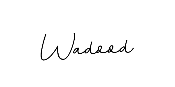 How to make Wadood name signature. Use BallpointsItalic-DORy9 style for creating short signs online. This is the latest handwritten sign. Wadood signature style 11 images and pictures png