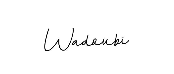 How to make Wadoubi signature? BallpointsItalic-DORy9 is a professional autograph style. Create handwritten signature for Wadoubi name. Wadoubi signature style 11 images and pictures png