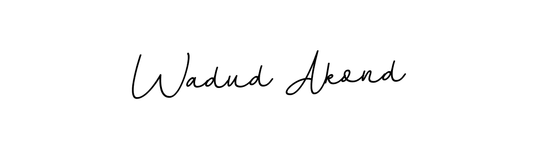 Make a beautiful signature design for name Wadud Akond. With this signature (BallpointsItalic-DORy9) style, you can create a handwritten signature for free. Wadud Akond signature style 11 images and pictures png