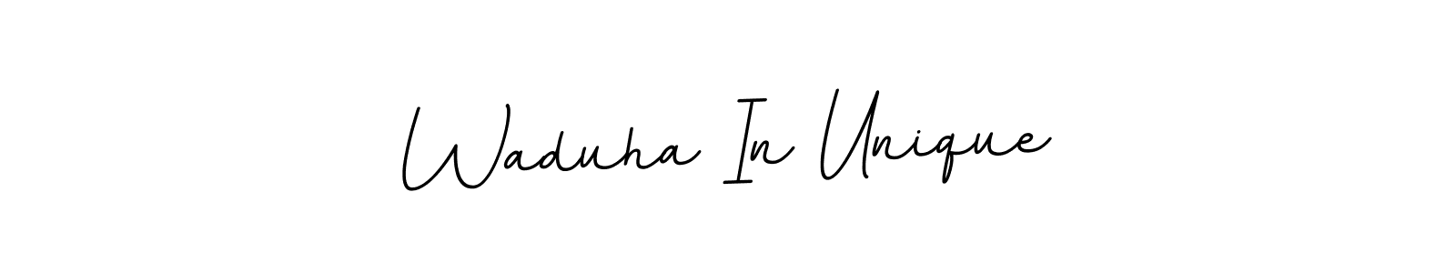 How to make Waduha In Unique name signature. Use BallpointsItalic-DORy9 style for creating short signs online. This is the latest handwritten sign. Waduha In Unique signature style 11 images and pictures png