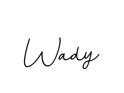 You should practise on your own different ways (BallpointsItalic-DORy9) to write your name (Wady) in signature. don't let someone else do it for you. Wady signature style 11 images and pictures png