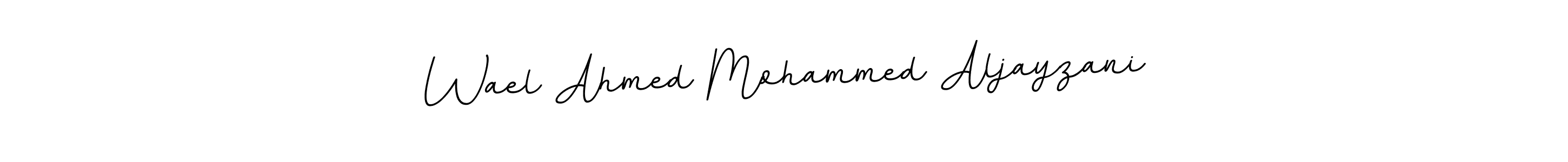 You should practise on your own different ways (BallpointsItalic-DORy9) to write your name (Wael Ahmed Mohammed Aljayzani) in signature. don't let someone else do it for you. Wael Ahmed Mohammed Aljayzani signature style 11 images and pictures png
