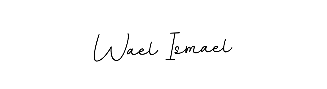 The best way (BallpointsItalic-DORy9) to make a short signature is to pick only two or three words in your name. The name Wael Ismael include a total of six letters. For converting this name. Wael Ismael signature style 11 images and pictures png
