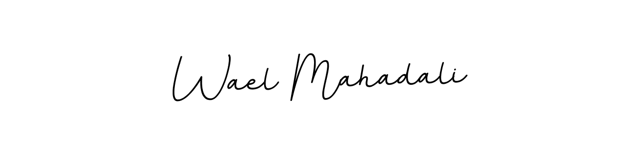 It looks lik you need a new signature style for name Wael Mahadali. Design unique handwritten (BallpointsItalic-DORy9) signature with our free signature maker in just a few clicks. Wael Mahadali signature style 11 images and pictures png
