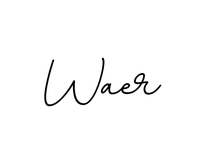 How to make Waer name signature. Use BallpointsItalic-DORy9 style for creating short signs online. This is the latest handwritten sign. Waer signature style 11 images and pictures png