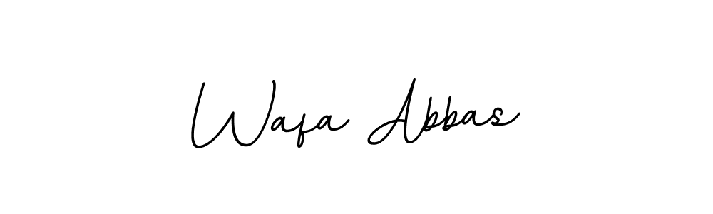 Make a beautiful signature design for name Wafa Abbas. Use this online signature maker to create a handwritten signature for free. Wafa Abbas signature style 11 images and pictures png