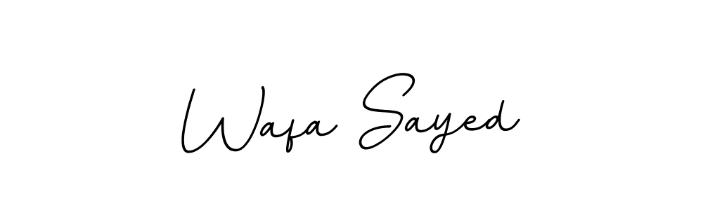 Check out images of Autograph of Wafa Sayed name. Actor Wafa Sayed Signature Style. BallpointsItalic-DORy9 is a professional sign style online. Wafa Sayed signature style 11 images and pictures png