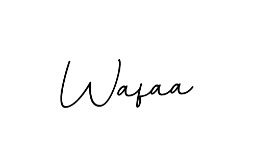 Create a beautiful signature design for name Wafaa. With this signature (BallpointsItalic-DORy9) fonts, you can make a handwritten signature for free. Wafaa signature style 11 images and pictures png