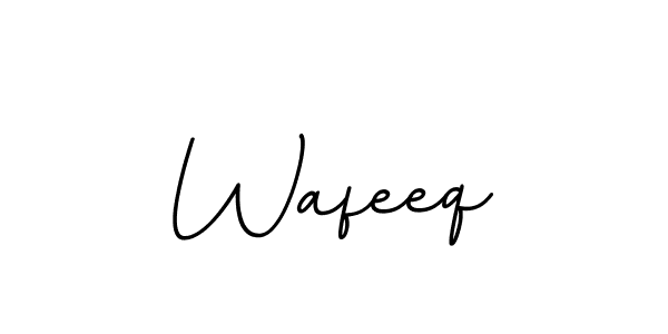 How to make Wafeeq name signature. Use BallpointsItalic-DORy9 style for creating short signs online. This is the latest handwritten sign. Wafeeq signature style 11 images and pictures png
