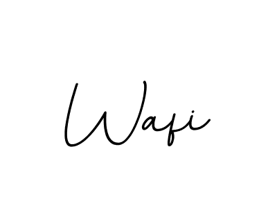 How to make Wafi name signature. Use BallpointsItalic-DORy9 style for creating short signs online. This is the latest handwritten sign. Wafi signature style 11 images and pictures png