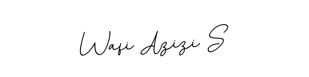 This is the best signature style for the Wafi Azizi S name. Also you like these signature font (BallpointsItalic-DORy9). Mix name signature. Wafi Azizi S signature style 11 images and pictures png
