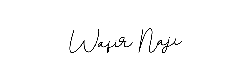Use a signature maker to create a handwritten signature online. With this signature software, you can design (BallpointsItalic-DORy9) your own signature for name Wafir Naji. Wafir Naji signature style 11 images and pictures png