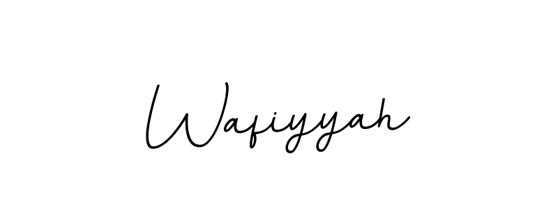 It looks lik you need a new signature style for name Wafiyyah. Design unique handwritten (BallpointsItalic-DORy9) signature with our free signature maker in just a few clicks. Wafiyyah signature style 11 images and pictures png