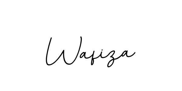 Design your own signature with our free online signature maker. With this signature software, you can create a handwritten (BallpointsItalic-DORy9) signature for name Wafiza. Wafiza signature style 11 images and pictures png