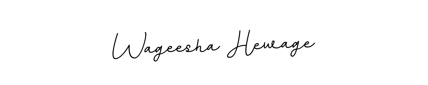 Use a signature maker to create a handwritten signature online. With this signature software, you can design (BallpointsItalic-DORy9) your own signature for name Wageesha Hewage. Wageesha Hewage signature style 11 images and pictures png