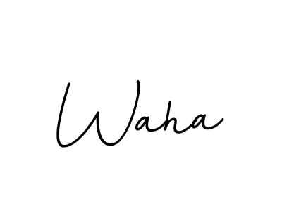 Create a beautiful signature design for name Waha. With this signature (BallpointsItalic-DORy9) fonts, you can make a handwritten signature for free. Waha signature style 11 images and pictures png