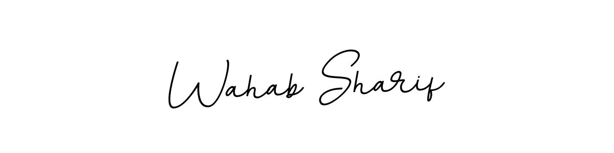 How to Draw Wahab Sharif signature style? BallpointsItalic-DORy9 is a latest design signature styles for name Wahab Sharif. Wahab Sharif signature style 11 images and pictures png