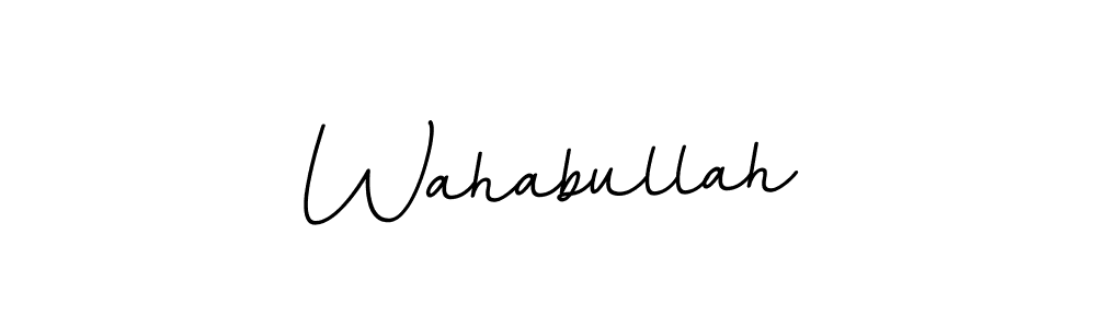 Wahabullah stylish signature style. Best Handwritten Sign (BallpointsItalic-DORy9) for my name. Handwritten Signature Collection Ideas for my name Wahabullah. Wahabullah signature style 11 images and pictures png