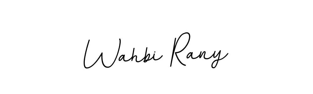 Make a beautiful signature design for name Wahbi Rany. Use this online signature maker to create a handwritten signature for free. Wahbi Rany signature style 11 images and pictures png