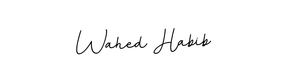 You can use this online signature creator to create a handwritten signature for the name Wahed Habib. This is the best online autograph maker. Wahed Habib signature style 11 images and pictures png