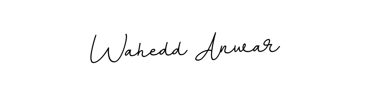 Make a beautiful signature design for name Wahedd Anwar. With this signature (BallpointsItalic-DORy9) style, you can create a handwritten signature for free. Wahedd Anwar signature style 11 images and pictures png