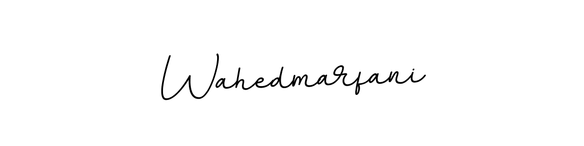 if you are searching for the best signature style for your name Wahedmarfani. so please give up your signature search. here we have designed multiple signature styles  using BallpointsItalic-DORy9. Wahedmarfani signature style 11 images and pictures png