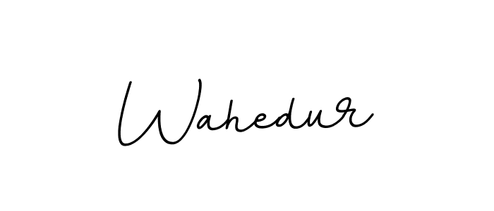 Make a beautiful signature design for name Wahedur. With this signature (BallpointsItalic-DORy9) style, you can create a handwritten signature for free. Wahedur signature style 11 images and pictures png