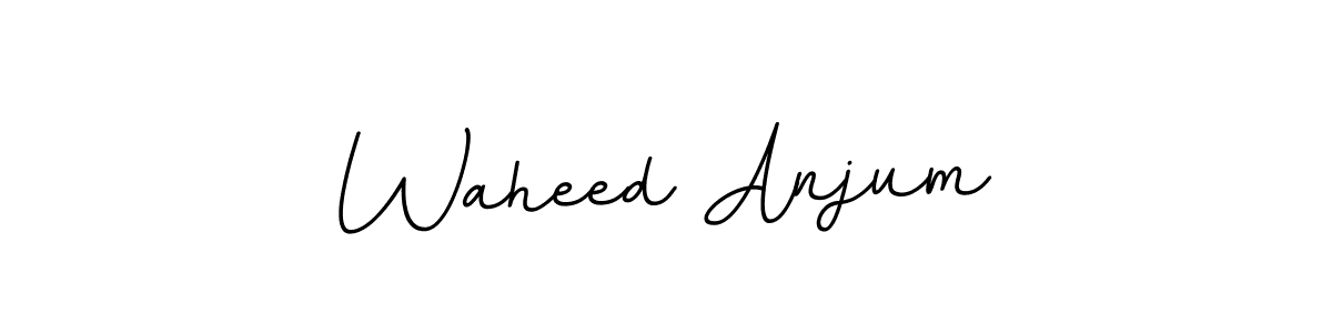 Use a signature maker to create a handwritten signature online. With this signature software, you can design (BallpointsItalic-DORy9) your own signature for name Waheed Anjum. Waheed Anjum signature style 11 images and pictures png