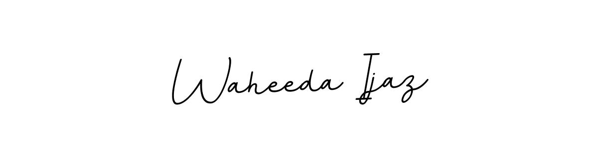 This is the best signature style for the Waheeda Ijaz name. Also you like these signature font (BallpointsItalic-DORy9). Mix name signature. Waheeda Ijaz signature style 11 images and pictures png