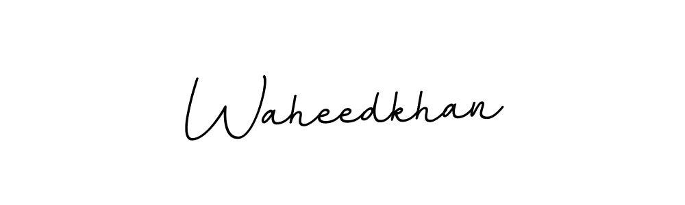 How to make Waheedkhan name signature. Use BallpointsItalic-DORy9 style for creating short signs online. This is the latest handwritten sign. Waheedkhan signature style 11 images and pictures png
