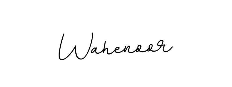 How to make Wahenoor name signature. Use BallpointsItalic-DORy9 style for creating short signs online. This is the latest handwritten sign. Wahenoor signature style 11 images and pictures png