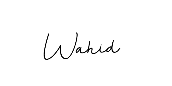 It looks lik you need a new signature style for name Wahid . Design unique handwritten (BallpointsItalic-DORy9) signature with our free signature maker in just a few clicks. Wahid  signature style 11 images and pictures png