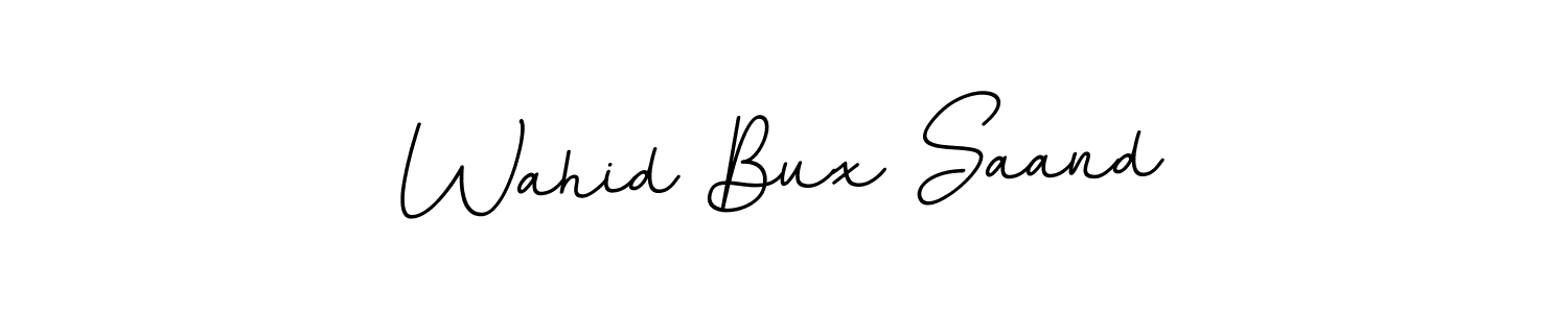 The best way (BallpointsItalic-DORy9) to make a short signature is to pick only two or three words in your name. The name Wahid Bux Saand include a total of six letters. For converting this name. Wahid Bux Saand signature style 11 images and pictures png