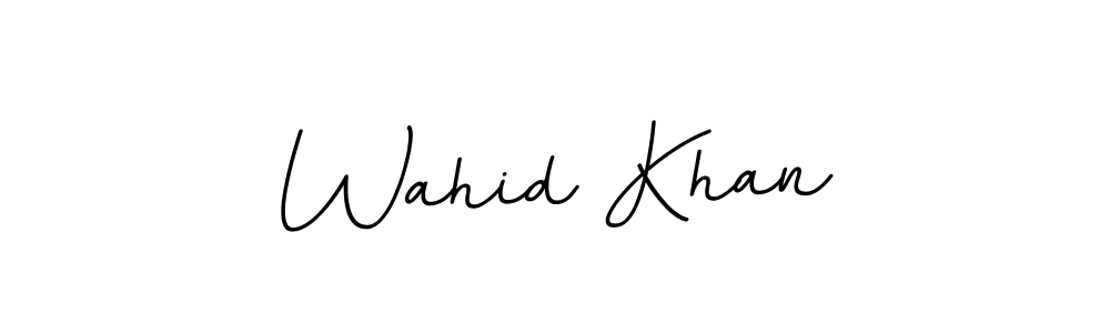 Create a beautiful signature design for name Wahid Khan. With this signature (BallpointsItalic-DORy9) fonts, you can make a handwritten signature for free. Wahid Khan signature style 11 images and pictures png