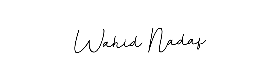 Create a beautiful signature design for name Wahid Nadaf. With this signature (BallpointsItalic-DORy9) fonts, you can make a handwritten signature for free. Wahid Nadaf signature style 11 images and pictures png