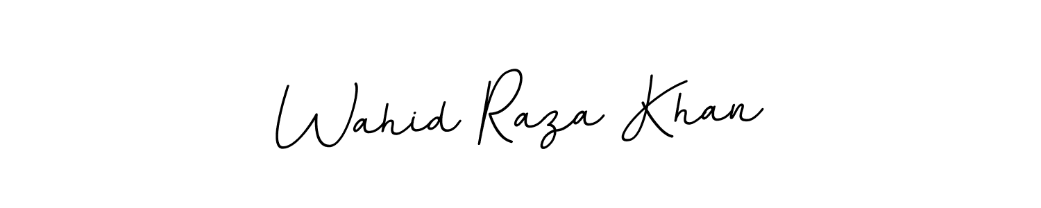 The best way (BallpointsItalic-DORy9) to make a short signature is to pick only two or three words in your name. The name Wahid Raza Khan include a total of six letters. For converting this name. Wahid Raza Khan signature style 11 images and pictures png